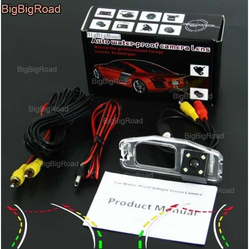 BigBigRoad Car Intelligent Dynamic Track Rear View Camera Night Vision For Honda Odyssey 2009 2010 2011 2012 2013 2014 2015