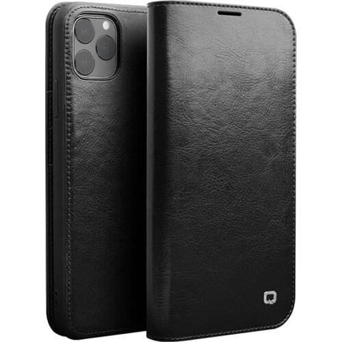 QIALINO Luxury Genuine Leather Phone Cover For Apple iPhone 11/11 Pro Flip Case with Card Slots Pocket for iPhone 11 Pro MAX