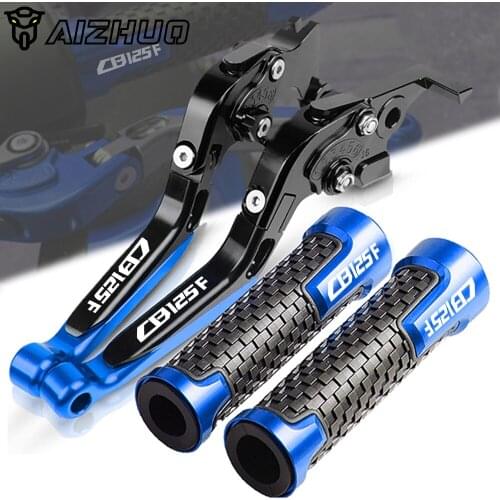 For HONDA CB125F CB 125F CB125 F 2016 Motorcycle Accessories Extendable Brake Clutch Levers and Handlebar Hand Grips Ends CB125F