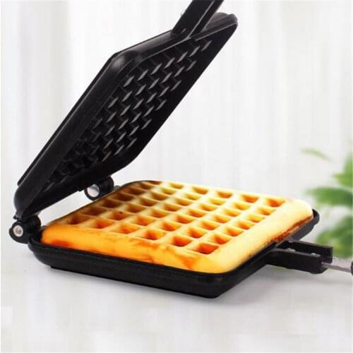 Household Non-Stick DIY Cakes Molds Square Waffles Maker Moulds Breakfast Machine Kitchen Gas Baking Tray Muffin Cake Mold