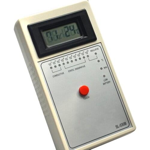 Heavy Hammer Type Surface Resistance Meter Anti-static Ability Detector Temperature And Humidity Display SL-030B