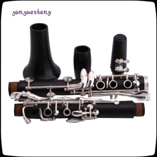 Clarinet B the clarinet, ebony clarinet, silver plated, senior level playing the clarinet