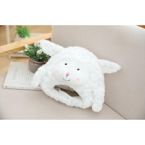 Soft toy hat Plush toy goat hat Cosplay party wear Cartoon goat cap Game role playing