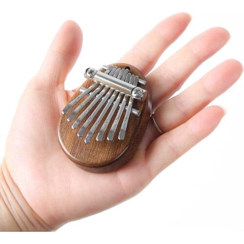 8 Keys Mini Kalimba Pretty Mini Thumb Piano Key Ring Key Chain Portable Piano Backpack Couple Gift Men And Women Pendant Piano