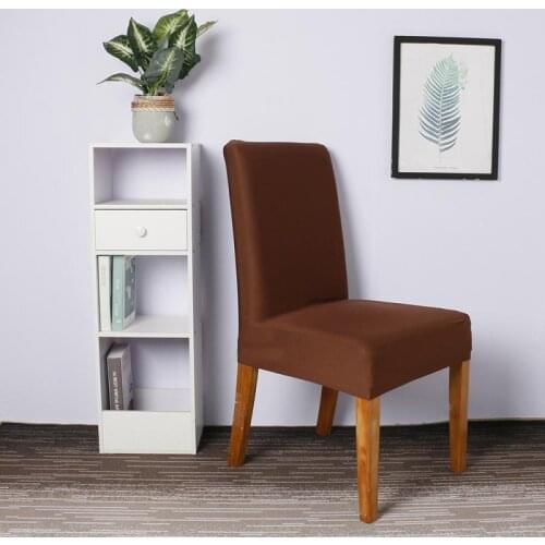 Chair Cover Milk Silk Stretch Half Bag Banquet Chair Cover Wedding Restaurant Banquet Hotel Chair Cover Solid Color