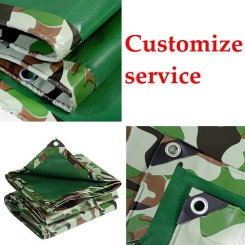 Forest Camouflage PVC Tarpaulin Rainproof Cloth Garden Courtyard Tarpaulin Rainproof Cover Truck Waterproof Sunshade Cloth
