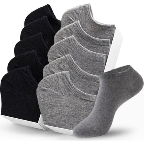 10 Pairs/Lot Mens Large Size Cotton Boat Socks Summer Business Work Sports Sweat-Absorbent Deodorant Cotton Socks Size 43-48