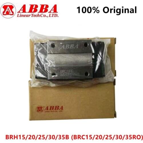 Original Taiwan ABBA Linear block BRH15B BRC15RO BRH20B BRC20RO BRH25B BRC25RO BRH30B BRC30RO BRH35B BRD35RO Slider bearing CNC