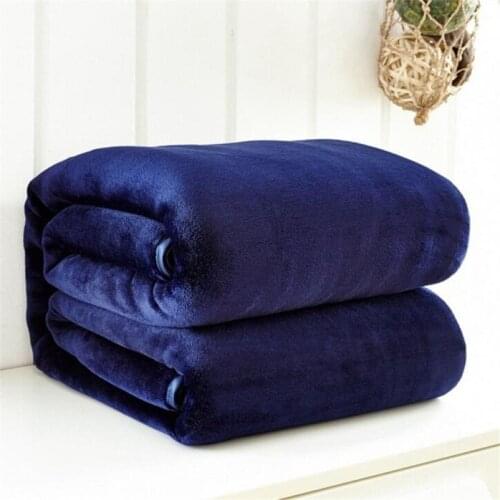 7 50x70cm Portable Solid Air Sofa Bedding Throws Flannel Blanket Winter Warm Super Soft Bedsheet for Children Kids Home Textile