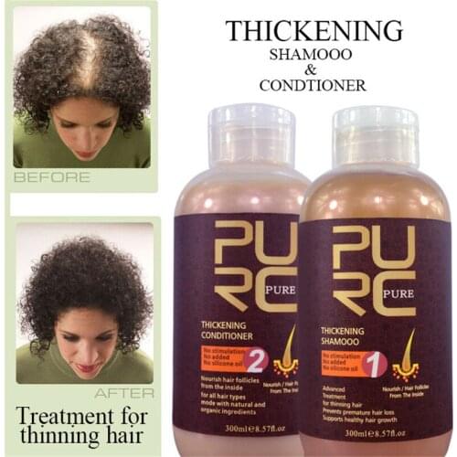 300ML No Silicone Oil Hair Shampoo+300ML Conditioner No Stimulation Profession Anti Hair Loss Scalp Treatment Hair Care Set