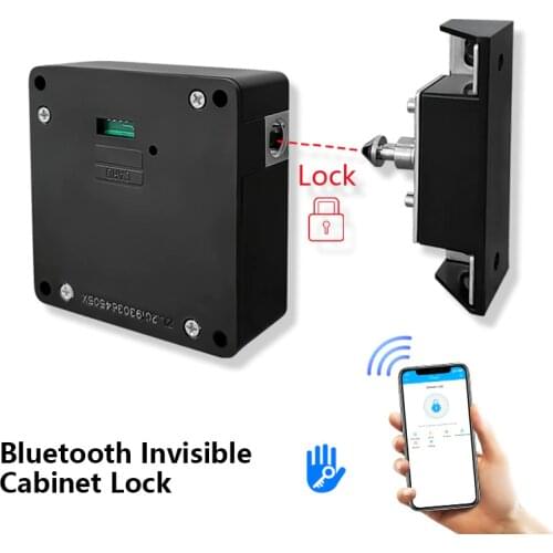 Smart Wireless Bluetooth Cabinet Lock TTLOCK app 13.56MHZ IC Electronic Hidden RFID Furniture Keyless Lock For Drawer Wardrobe