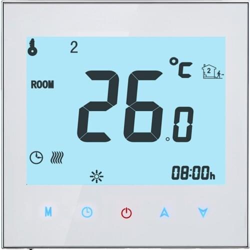 Water Heating Thermostat LCD Digital Touch Screen 3A Room Temperature Controller White/Black Wifi/No Wifi /Modbus Thermostat