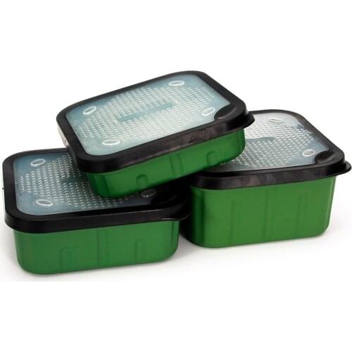 Fishing Maggot Bait Boxes + Lids Live Bait Storage Box Bloodworms Bait Container With Breathable Fitting Lids Iscas Fish Tackle