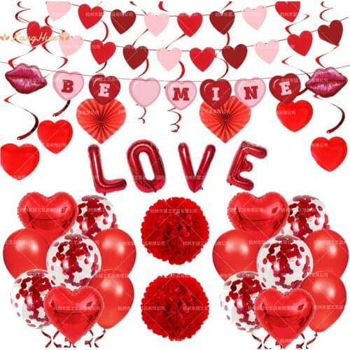 1 Set Valentines Day Theme Party Latex Balloon Birthday Kids Party Decoration Baby Shower Balloons Globos Cumpleanos Infantiles