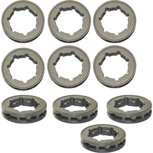 10Pcs 3/8" 7T Clutch Drum Rim Sprocket For STIHL 038 MS380 MS381 MS440 Chainsaw