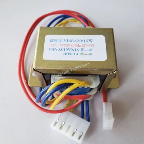 10V 0.4A 18V 0.1A Transformer 220V 15VA EI48*30 3.96 Terminal Treadmill air conditioner refrigerator control transformer ZY02-A1