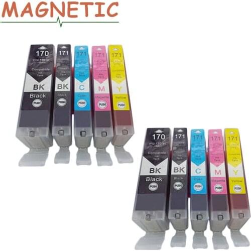 10X for canon PGI170 pgi-170 Compatible Ink Cartridge For Canon PIXMA MG5710/MG6810/MG7710/MG7710 Printer ink Cartridges pgi 170
