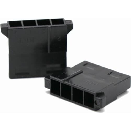 Angitu 5.08mm 4Pin Female Molex Power Housing Connector 100pcs/lot