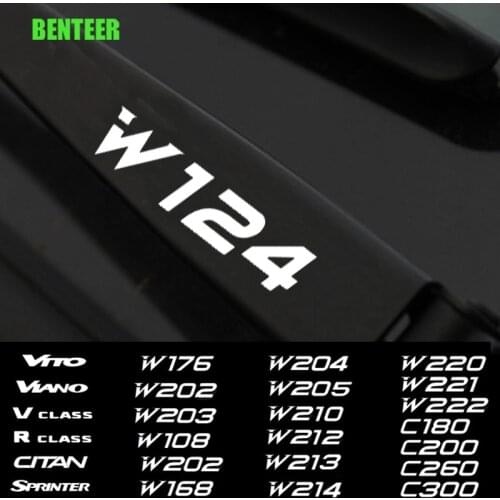 4pcs Car Windshield Wiper Sticker For Mercedes Benz AMG CITAN R V CLASS SPRINTER VIANO VITO W203 W204 W205 W124 W213 W212 W214