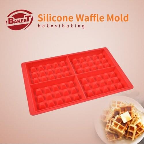 BAKEST Funny Silicone Waffle Cookie Baking Mold DIY 3d Food Grade Cake Tools