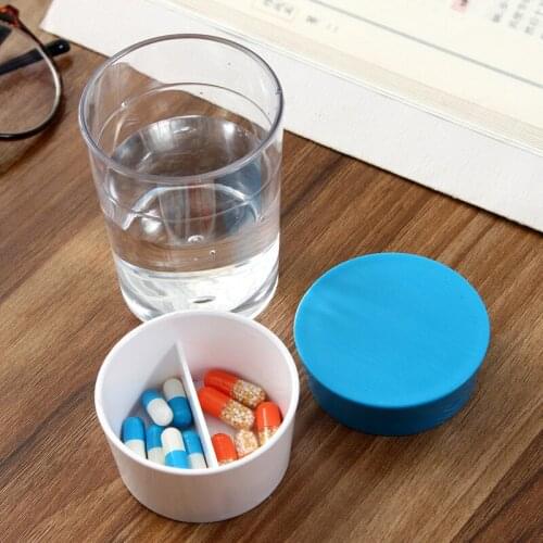 Safety Multi-function Portable Pill Box With Water Cup Fashion Pills Box + Water Cup