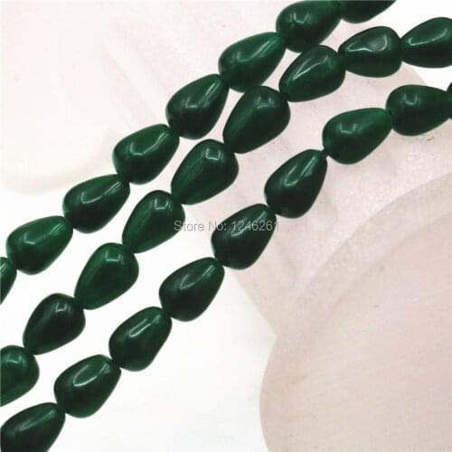 4x6 6x8 8x10 8x12 10x15mm Accessories Dark Green Malay Chalcedony Loose Beads Natural Stone DIY 15inch Jewelry Making Girls Gift