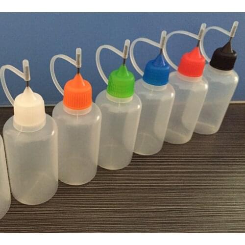 1 Piece 10ml Plastic Polymer Ceramic Tools Squeezable Needle Bottle Point Line DIY Polymer Clay Tools