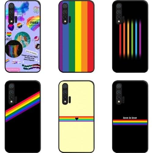 Gay Lesbian LGBT Rainbow Pride Phone Case For Huawei Nova 6se 7 7pro 7se honor 7A 8A 7C 9C Play