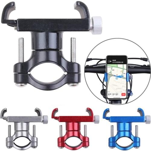 Untoom Aluminum Alloy Bike Mobile Phone Holder Motorcycle Bicycle Handlebar Phone Mount Non-Slip Cell Phone GPS Clip for Bicycle