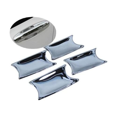 FUNDUOO For Honda City 2009 2010 2011 2012 2013 2014 New Chrome Car Door Handle Cup Bowl Cover Trim Free auto accessories