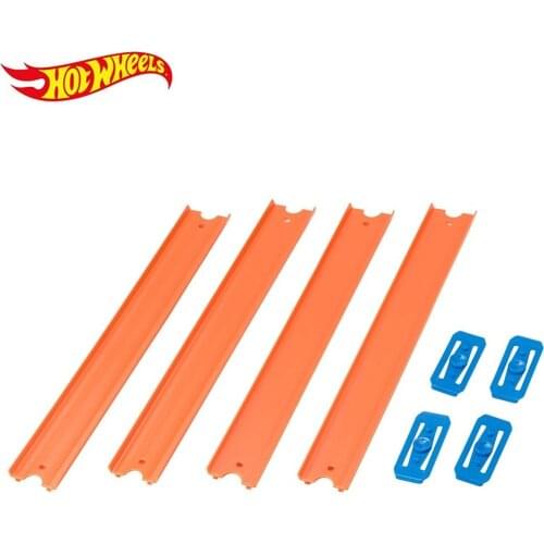 Hot Wheels Straight Track 4 Pieces Of Basic Track Assembled By Hot Wheels Toy Accessories for Kid Toys Christmas Gift CCX79