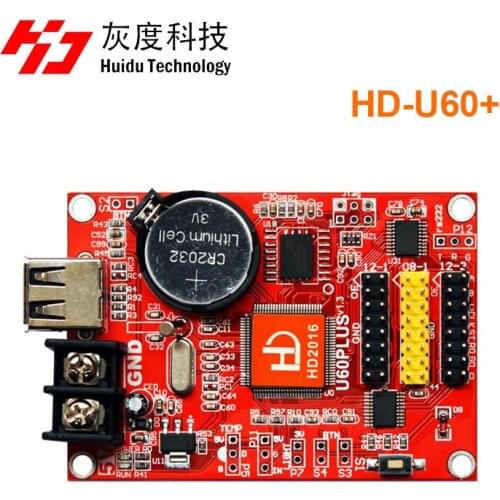 Huidu HD-U60+ HD U60+ USB single & dual color led control card led screen singel color led control card