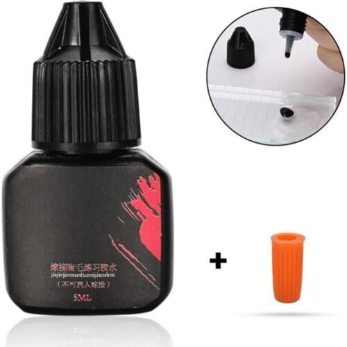 5ml Eyelash Extension Glue Practice Eye Lashes Grafting Adhesive for Beginner