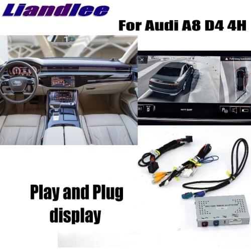 Liandlee Parking Camera Interface Reverse Back Up Camera Kits For Audi A8 D4 4H MMI Display Upgrade