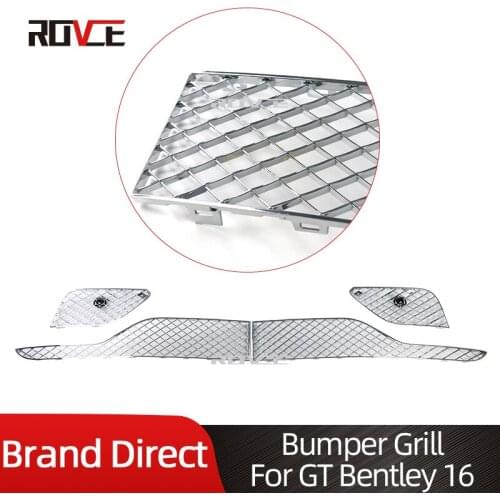 ROVCE Front Bumper Grille Kit For Bentley GT 2016 Front Bumper Lower Grille Car Accessories