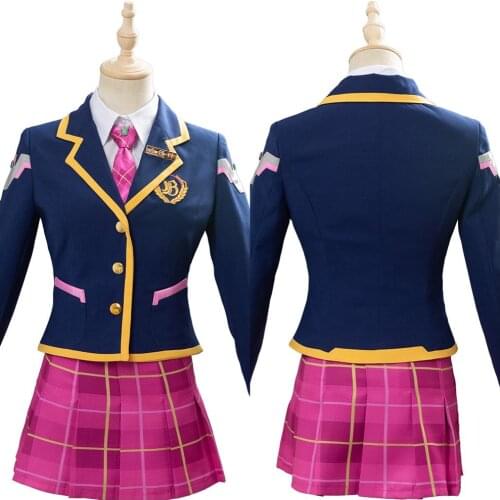 OW DVA Costume D.VA Hana Song Cosplay 3th Anniversary Suit Dress Outfit Halloween Carnival Cosplay School Uniform Women Girls