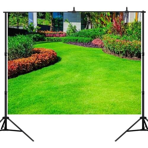Lyavshi vinyl backdrop for photographic studio spring green grass lawn Bokeh background original design photocall photobooth