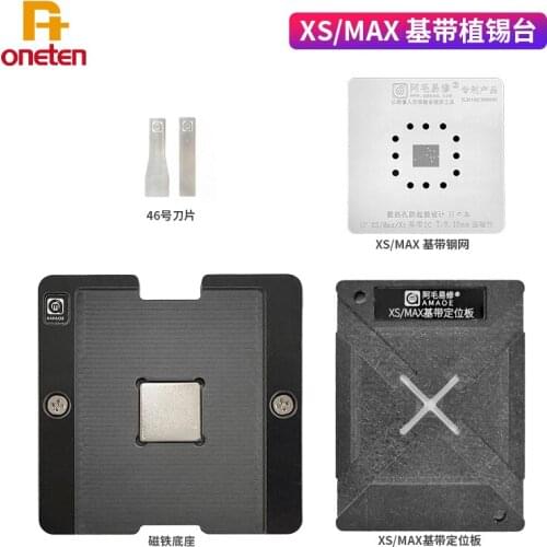 Amaoe XS MAX BGA Reballing Tin Planting Platform For IPhone-XS/MAX Baseband Steel Mesh Magnetic Suction Positioning Plate