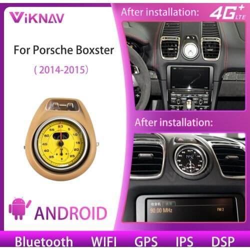Fit for Porsche Boxster 2014-2015 Dashboard Interior Compass Time Electronic Instrument Clock Car Stopwatch