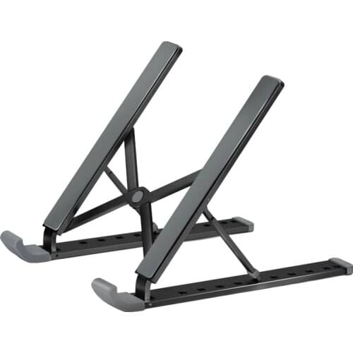 Laptop Stand Aluminum Alloy 9-Step Height Adjustable Foldable Non-Slip for the Following 17-Inch Laptop Tablet
