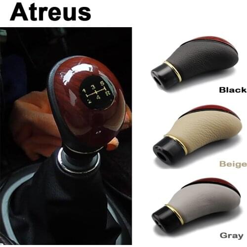 Atreus Car Manual Lever Gear Shift Knob Gear Head Handball For Mercedes benz W204 W203 W211 AMG Mini cooper Skoda octavia a5
