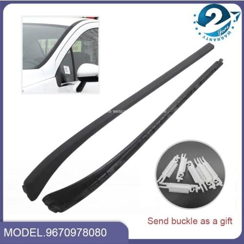 Brand New Genuine Car Windscreen Seal Windshield Rubber Strip With Snap Left Right Set 9670978080 For Peugeot 308 408 2010-2013