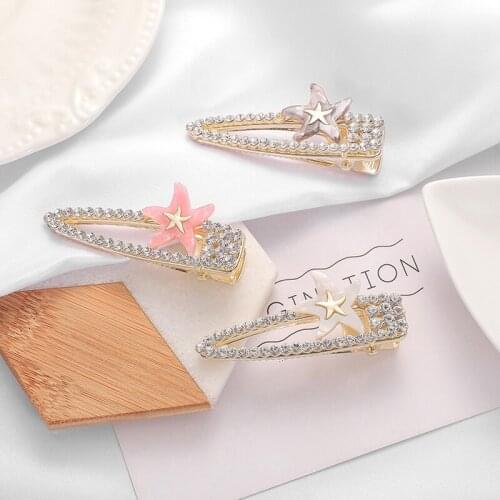 Rhinestone Hair Clip Girls Hair Barrette Stick Hairpin Hair Styling Accessories For Women Girls 2020 Fashion Women Hair Clips