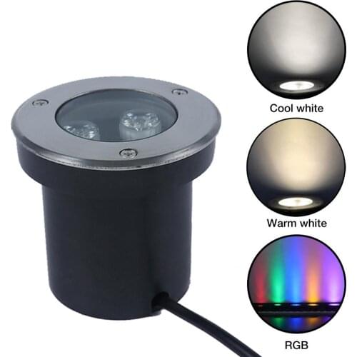 3W AC12V LED Underwater Light RGB Waterproof Anti-corrosion Floodlight Lamp For Fountain Aquarium Swimming Pool Fountain Light