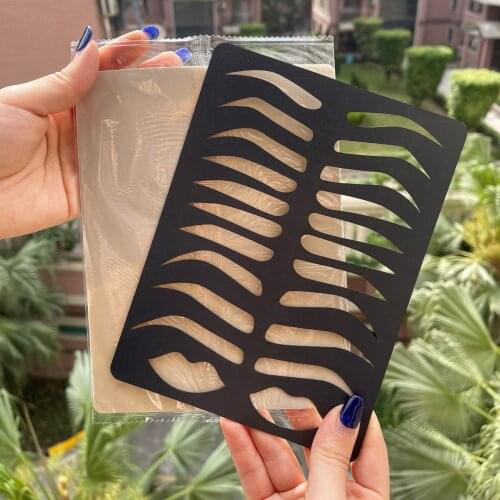 Reusable Eyebrow Practice Stencil Brow lips Template for Microblading Practice Eyebrow Drawing Lip Coloring Training Supplies
