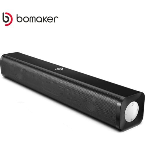 BOMAKER 20W Bluetooth TV Sound Bar Portable Wireless Speaker Support Optical AUX For Home Theatre Music Soundbar Speakers