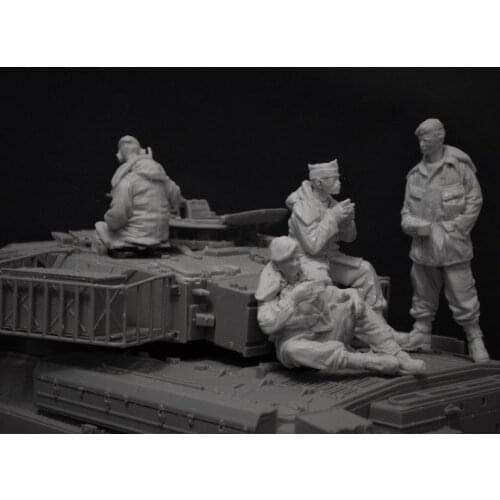 1:35 Resin Figure Model Kit Unassambled Unpainted //X165(4 figures)