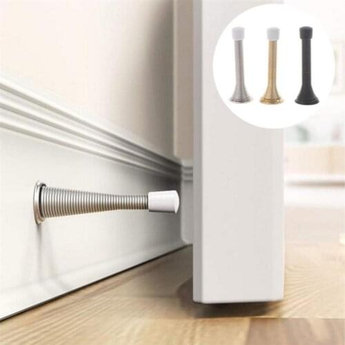 3 Pcs Spring Door Stopper Door Stop Wall Decorative Door Stopper Protect Doors & Wall Spring Door Stopper Household Dropshipping