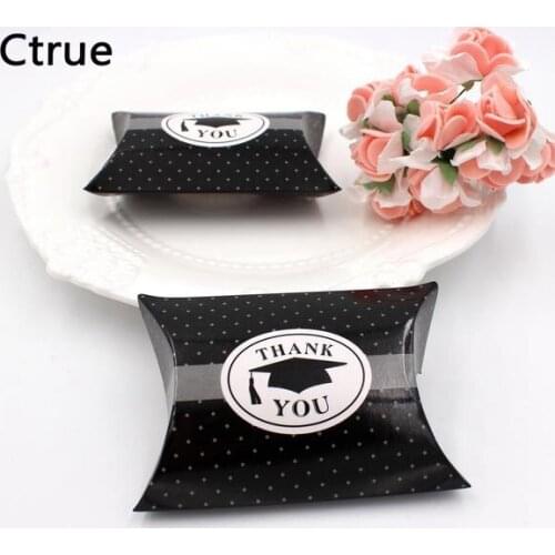 50Pcs/Lot Creative Graduation Cap Candy Box For Graduation Promotion Ceremony Party Decoration Suplies Gift Boxes