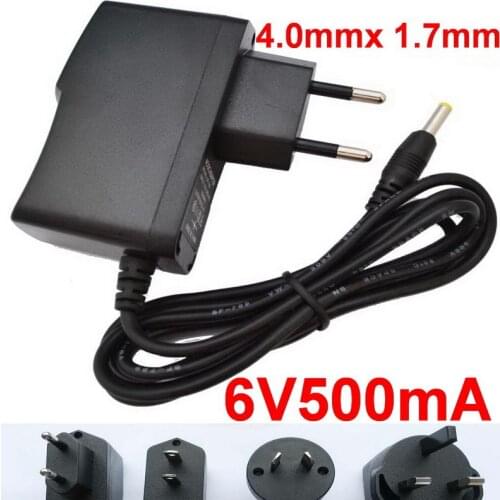 1pcs 6V 500mA 0.5A Adapter for Omron HEM-7121 HEM-7120 Blood Pressure Monitor